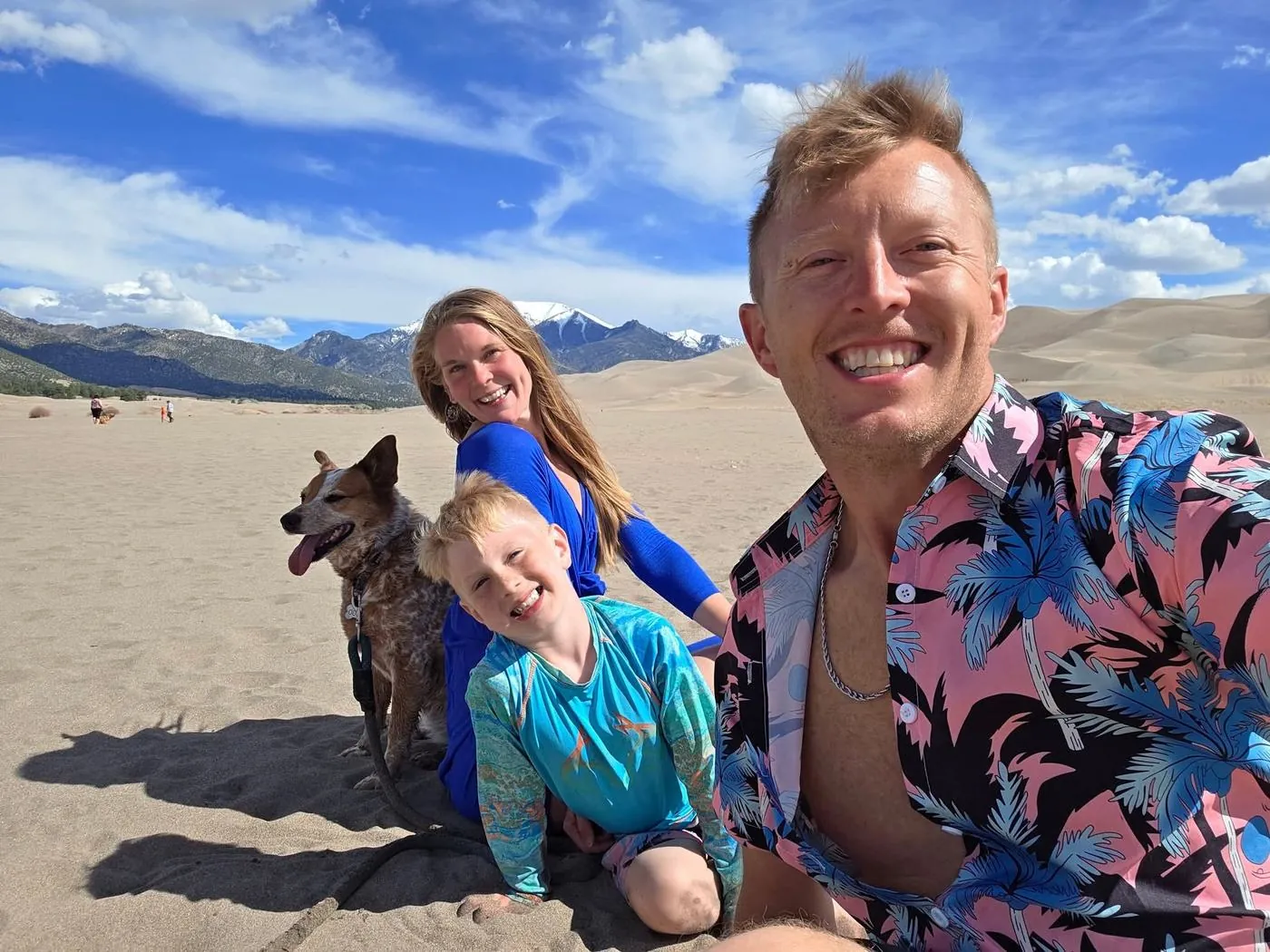 Kenny, Kara and Little Kenny at Great Sand Dunes